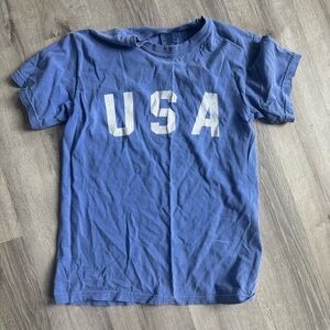 Comfort Colors Women’s Blue USA Graphic Tee